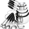 10-delige Set Maatlepels & Maatbekers - Hoogwaardig Roestvrij Staal (RVS) - Maatlepel Set - Maat Cups & Spoons - Met Exacte Hoeveelheden -KitchenAids Winkel 1015x1200 3
