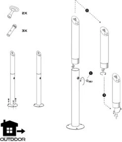BRASQ RVS Asbak Staand Met 2 Liter Inhoud- Rookpaal - Peukenzuil - AT300 17 BRASQ RVS Asbak Staand Met 2 Liter Inhoud- Rookpaal - Peukenzuil - AT300 -KitchenAids Winkel 1038x1200 1