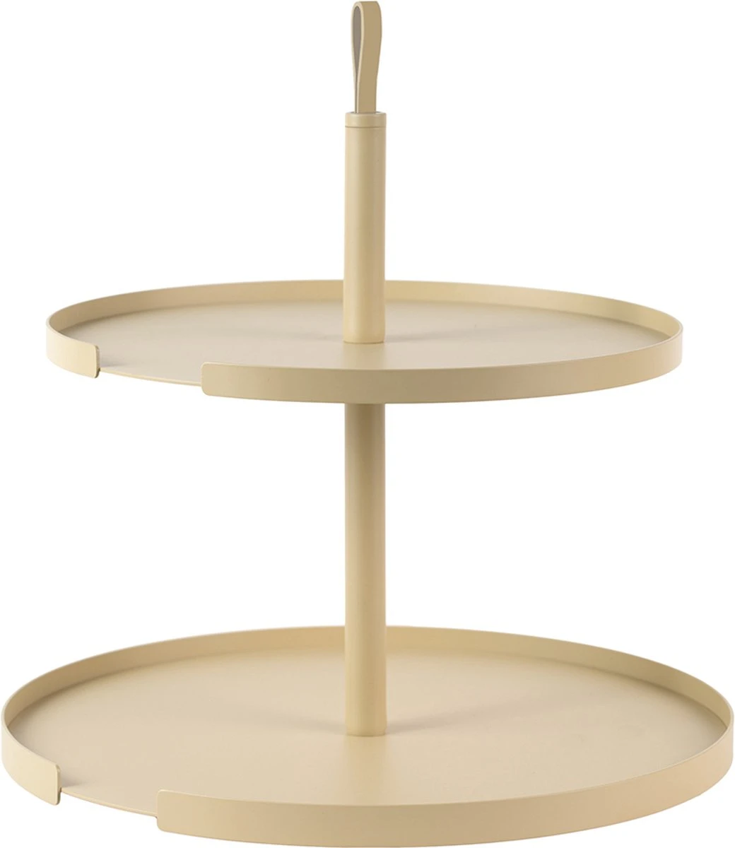 DesignBite Cake Stand - Etagere 2 Lagen Metaal Latte 3 DesignBite Cake Stand - Etagere 2 Lagen Metaal Latte
