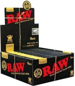RAW Classic Black King Size Slim Rolling Papers (50 Stuks)