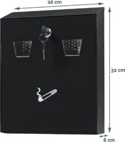 BRASQ Asbak Wandasbak Zwart AT100 18 BRASQ Asbak Wandasbak Zwart AT100 -KitchenAids Winkel 1055x1200