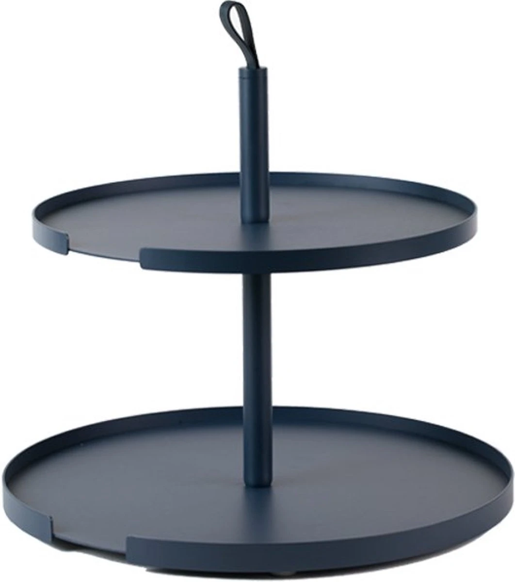 DesignBite Cake Stand - Etagere 2 Lagen Metaal Latte 4 DesignBite Cake Stand - Etagere 2 Lagen Metaal Latte - Afbeelding 2