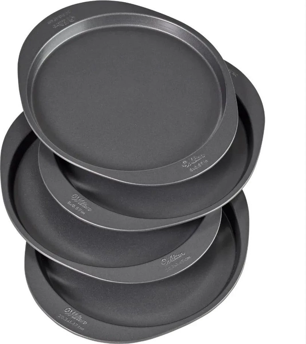 Wilton Easy Layers Ronde Bakvormen - 4 Stuks - Ø20 Cm 4 Wilton Easy Layers Ronde Bakvormen - 4 Stuks - Ø20 Cm - Afbeelding 2
