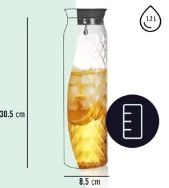 Waterkaraf 1.2L - Schenkkan Uit Glas - Waterkan Met Filter En Deksel 11 Waterkaraf 1.2L - Schenkkan Uit Glas - Waterkan Met Filter En Deksel -KitchenAids Winkel 1077x1200