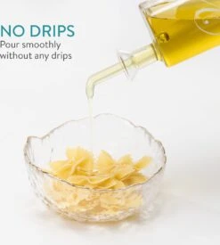 Navaris Set Van Oliefles En Azijnfles - Twee Navulbare Flesjes Met Schenktuit - Glazen Flessen Met Dispenser Voor Azijn En Olie - In Houten Houder -KitchenAids Winkel 1078x1200