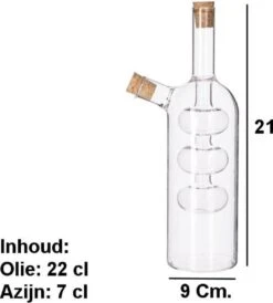 Merkloos Decopatent® 2in1 Olie En Azijnstel Glas - Bolvorm Met Kurken - Glazen Azijnfles & Oliefles In 1 - Oil And Vinegar - 9 X 9 X 21 Cm 11 Merkloos Decopatent® 2in1 Olie En Azijnstel Glas - Bolvorm Met Kurken - Glazen Azijnfles & Oliefles In 1 - Oil And Vinegar - 9 X 9 X 21 Cm -KitchenAids Winkel 1082x1200