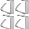 Merkloos 4x Tafelkleed Klemmen RVS 5 X 6 Cm - Tuinartikelen - Tafelkleed Vastzetten - Tafelkleedklemmen - Tafellakenklemmen - Tafelzeilklemmen - Klemmetjes 4x Stuks -KitchenAids Winkel 1088x1200 6