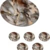 Onderzetters Voor Glazen - Rond - Grijs - Goud - Marmer - 10x10 Cm - Glasonderzetters - 6 Stuks -KitchenAids Winkel 1097x1200 2