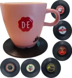 Retro LP + Rockabilly LP - Vinyl Onderzetters - 12 Stuks - Onderzetters Voor Glazen - ODaani -KitchenAids Winkel 1112x1200 2