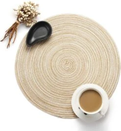 Merkloos Placemat - 2 Stuks - Placemat Rond - Placemats Rond Gevlochten - Tafelonderzetter - Tafel Onderleggers - Onderleggers Placemat - Placemat 30 Cm -KitchenAids Winkel 1114x1200 1