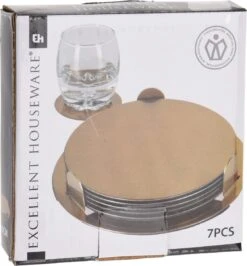 Excellent Houseware Onderzetters - 6 Stuks - Goud - RVS - Rond D8,5 Cm 8 Excellent Houseware Onderzetters - 6 Stuks - Goud - RVS - Rond D8,5 Cm -KitchenAids Winkel 1116x1200