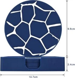 BOTC Onderzetters Met Houder - Set Van 6 - Onderleggers Voor Glazen - Glasonderzetters Voor Op Tafel - Coasters -KitchenAids Winkel 1147x1200