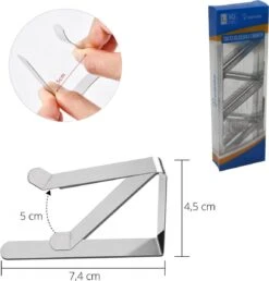 Promida 10 Tafelkleedklemmen – Stevige Tafelklemmen Voor Tafellaken - Tafelkleed Gewichtjes – RVS -KitchenAids Winkel 1149x1200 1