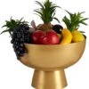 Arte R - Fruitschaal/fruitmand - Centerpiece - Goud Kleurig Metaal - 35 X 23 Cm