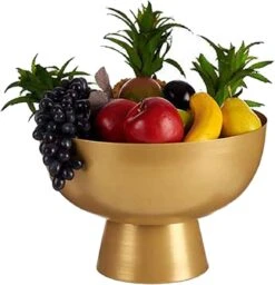 Arte R - Fruitschaal/fruitmand - Centerpiece - Goud Kleurig Metaal - 35 X 23 Cm