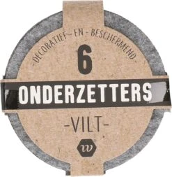 Onderzetter Vilt - Onderzetter - Vilt - Rond - Voor Glazen - 6 Stuks - Decoratief En Beschermend - 10 Cm X 10 Cm -KitchenAids Winkel 1172x1200 5