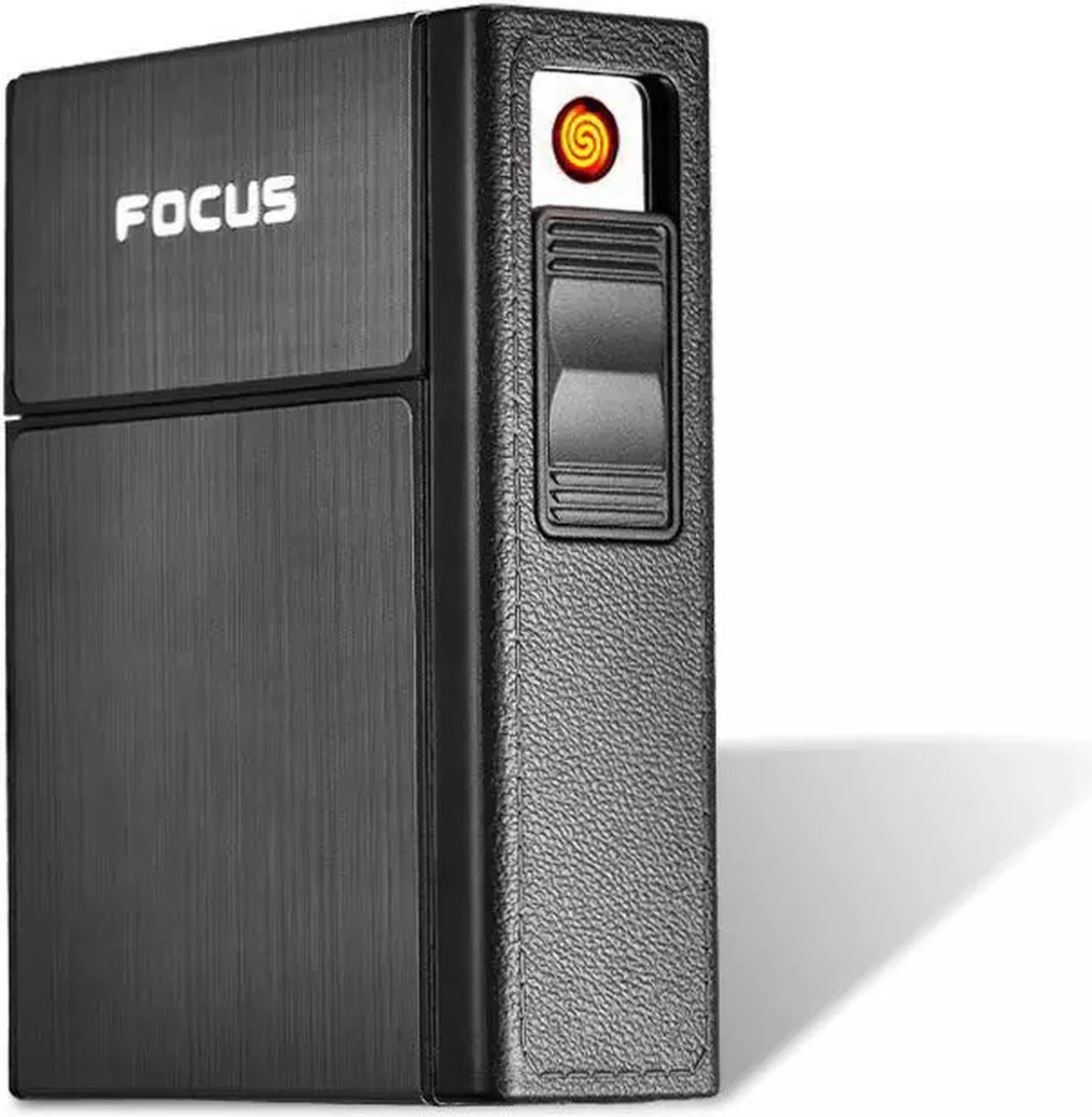 Sigarettenhouder |sigaretten Box | Sigaretten Doosje Met Aansteker | Sigaretten Opbergdoosje | Sigaretten Doosje 20 Stuks |sigaretten Koker | Sigaretten Doosje Metaal | Sigaretten Doosje Zwart| Sigaretten Etui | FOCUS + USB Kabul 4 Sigarettenhouder |sigaretten Box | Sigaretten Doosje Met Aansteker | Sigaretten Opbergdoosje | Sigaretten Doosje 20 Stuks |sigaretten Koker | Sigaretten Doosje Metaal | Sigaretten Doosje Zwart| Sigaretten Etui | FOCUS + USB Kabul - Afbeelding 2