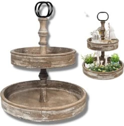 Pazzo Goods - Etagere - 2 Laags - Landelijk - Houten Etagere - 11 Pazzo Goods - Etagere - 2 Laags - Landelijk - Houten Etagere - -KitchenAids Winkel 1177x1200 1