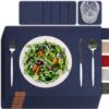 Sølmo I 6st Premium Vilt Placemats Placemat 42x32 Cm Afwasbaar Vilt Placemats Coasters Plaat Placemats + Glas Coasters Echt Hout Tafel Geschikt Blauw, Nacht Blauw 1 Sølmo I 6st Premium Vilt Placemats Placemat 42x32 Cm Afwasbaar Vilt Placemats Coasters Plaat Placemats + Glas Coasters Echt Hout Tafel Geschikt Blauw, Nacht Blauw -KitchenAids Winkel 1180x1200 1