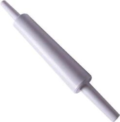 Merkloos Kunststof Deegroller - Antikleef - Rolstok - Kleiroller - Wit