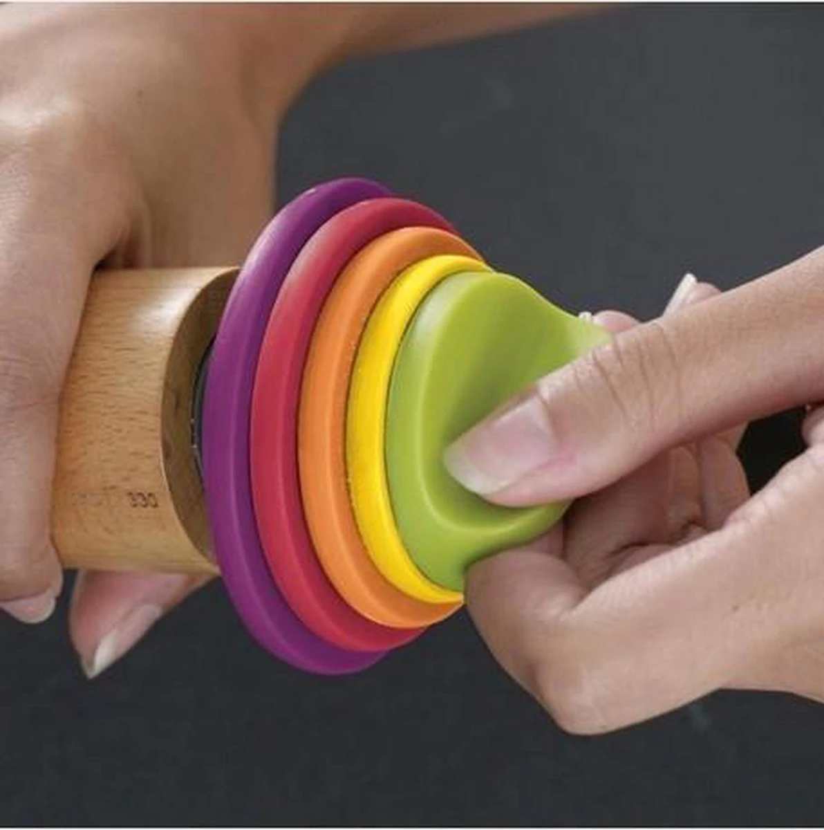 Joseph Joseph Verstelbare Deegroller - Multi Kleur 9 Joseph Joseph Verstelbare Deegroller - Multi Kleur - Afbeelding 7