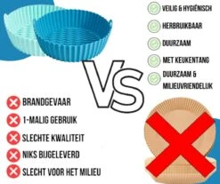 ElMaach Siliconen Bakje Geschikt Voor Airfryer ⌀ 20 - Bakpapier Alternatief - Accesoires - Bakvorm - Bakjes - XXL - Incl. E-Book -KitchenAids Winkel 1200x1005 5