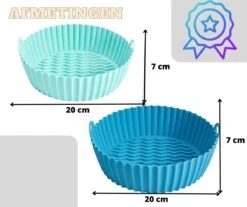 ElMaach Siliconen Bakje Geschikt Voor Airfryer ⌀ 20 - Bakpapier Alternatief - Accesoires - Bakvorm - Bakjes - XXL - Incl. E-Book -KitchenAids Winkel 1200x1005 6