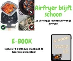 ElMaach Airfryer Siliconen Bakje - Airfryer Mandje - Herbruikbaar - Opvouwbaar - Bakpapier - Alternatief Wegwerpbakjes - Geschikt Voor Airfryer XL En XXL - 20.5cm -KitchenAids Winkel 1200x1005 8