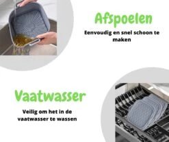 ElMaach Airfryer Siliconen Bakje - Airfryer Mandje - Herbruikbaar - Opvouwbaar - Bakpapier - Alternatief Wegwerpbakjes - Geschikt Voor Airfryer XL En XXL - 20.5cm -KitchenAids Winkel 1200x1005 9