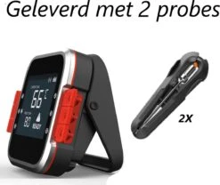 AidMax Vleesthermometer Met Optie Tot 6 Sondes – Bluetooth Met App – Digitale Kernthermomter – Thermometer Geschikt Voor BBQ, Oven & Grill – Incl. Batterijen - Geleverd Met 2 Sondes -KitchenAids Winkel 1200x1009 2
