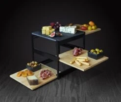 CasaLupo Etagere / Serveertoren Kubus - Zwart - 3-Laags -KitchenAids Winkel 1200x1015 1