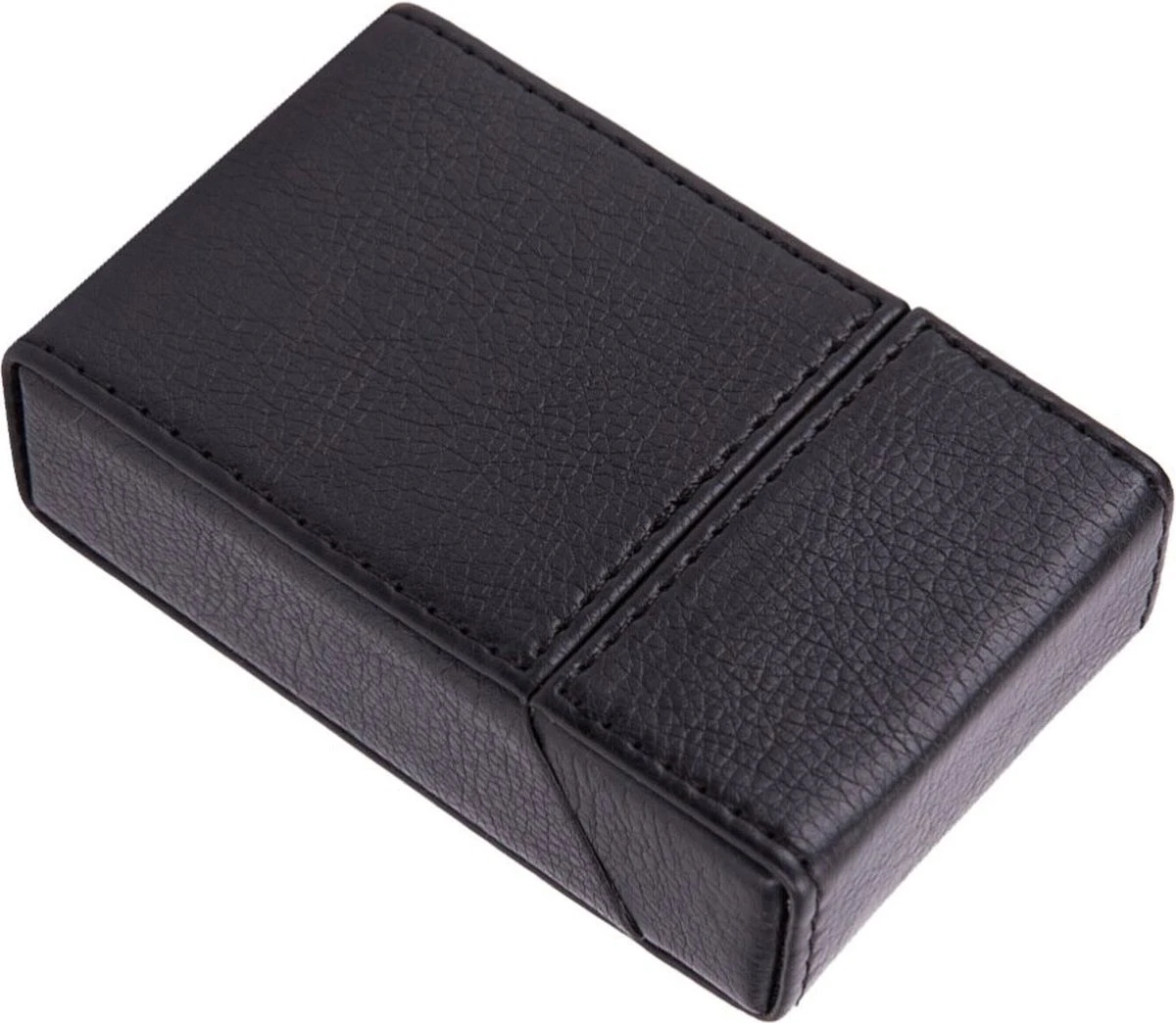 Merkloos ''OP=OP'' Luxe Lederen Sigarettenhouder - Zwart - Sigaretten Box - Sigaretten Doosje - 20 Sigaretten - Design - Cigarette Case 4 Merkloos ''OP=OP'' Luxe Lederen Sigarettenhouder - Zwart - Sigaretten Box - Sigaretten Doosje - 20 Sigaretten - Design - Cigarette Case - Afbeelding 2