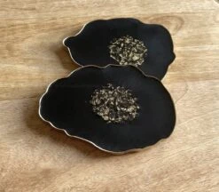 Luxe Epoxy Onderzetters Zwart/ Goud Met Gouden Rand - Handgemaakt - Uniek - Resin Art -KitchenAids Winkel 1200x1047