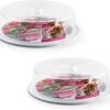2x Stuks Witte Ronde Taart Bewaardoos 32 X 9,5 Cm - Keukenbenodigdheden - Taart Bewaarbak 2 2x Stuks Witte Ronde Taart Bewaardoos 32 X 9,5 Cm - Keukenbenodigdheden - Taart Bewaarbak -KitchenAids Winkel 1200x1071