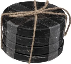 Secret De Gourmet Onderzetters Voor Glazen - 4 Stuks - Marmer - Zwart -KitchenAids Winkel 1200x1077 3