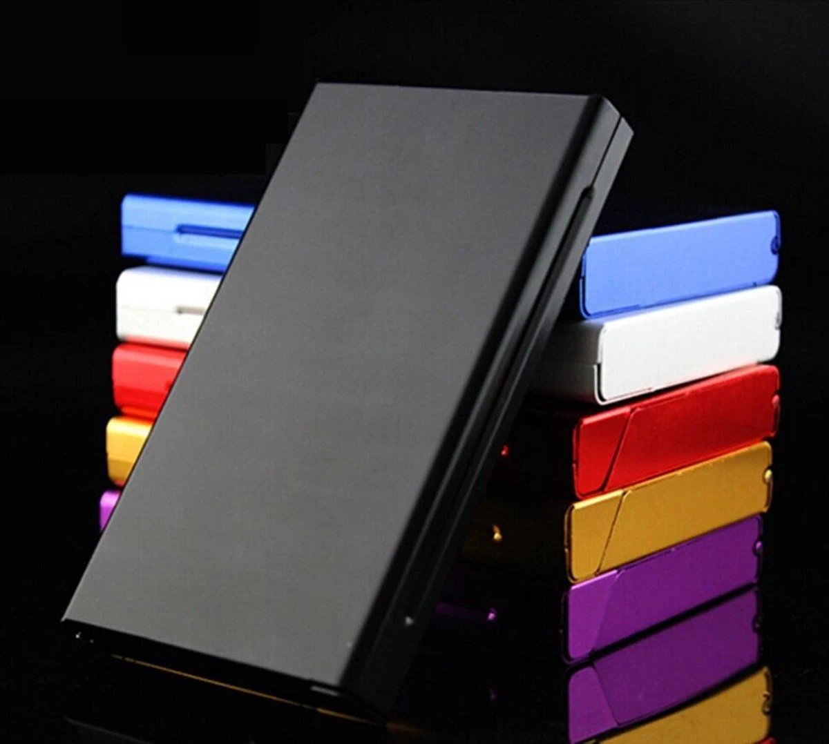 Merkloos Luxe Sigarettendoosje Aluminium – Aluminium Sigarettenhouder 7 Sigaretten - Sigaretten Opbergdoosje - Sigaretten Box – Zwart 3 Merkloos Luxe Sigarettendoosje Aluminium – Aluminium Sigarettenhouder 7 Sigaretten - Sigaretten Opbergdoosje - Sigaretten Box – Zwart