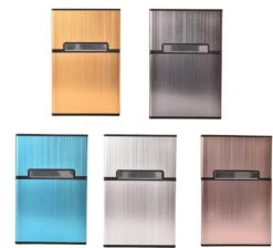 Merkloos Sigaretten Doosje - Rose - Aluminium - Sigaretten Houder/Hoesje - Weerbestendig - Stevig En Luxe Opbergdoosje