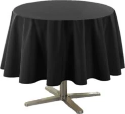 Gecoat Tafellinnen/tafelkleed - Afwasbaar - Op Koker Geleverd - Diameter 180cm Rond - Effen Zwart -KitchenAids Winkel 1200x1091 1