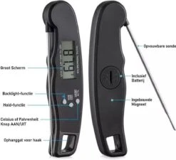 Premium Digitale Keuken Thermometer Met Flashlight- Vleesthermometer - Kookthermometer - Bbq Thermometer - Suikerthermometer Met Hold Functie -KitchenAids Winkel 1200x1094