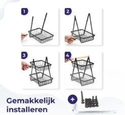 Fruitschaal Etagere 2 Lagen Voor Keuken - Large - 30x18x32 - Fruitmand Zwart Metaal - Keuken Organizer - Industrieel 12 Fruitschaal Etagere 2 Lagen Voor Keuken - Large - 30x18x32 - Fruitmand Zwart Metaal - Keuken Organizer - Industrieel -KitchenAids Winkel 1200x1106 1