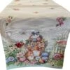 Merkloos Tafelkleed -Tafelloper - Gobelin - Pasen - Groen - Met Konijntjes - 45 X 140 Cm -KitchenAids Winkel 1200x1106