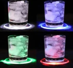 Lichtgevende Onderzetter Rond - RGB Kleuren - LED 8 Lichtgevende Onderzetter Rond - RGB Kleuren - LED -KitchenAids Winkel 1200x1120