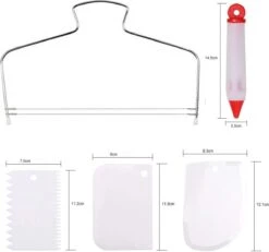 Luxe RVS Draaiplateau Set - 356 Delige Taart En Cake Decoratie Set - Taart Bakken Accessoires Set – Taartversiering -KitchenAids Winkel 1200x1121 4