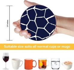 BOTC Onderzetters Met Houder - Set Van 6 - Onderleggers Voor Glazen - Glasonderzetters Voor Op Tafel - Coasters -KitchenAids Winkel 1200x1138