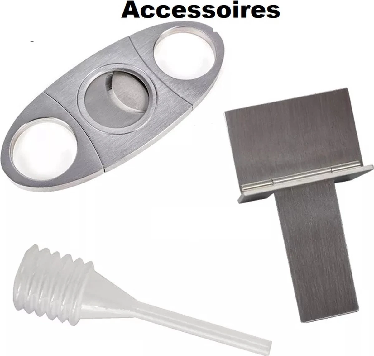 Luxe Humidor Sigaren Set - Sigarendoos Leer Zwart - Sigarenkoker - Cabinet - Reis - Cadeauset - Incl. Accessoires 4 Luxe Humidor Sigaren Set - Sigarendoos Leer Zwart - Sigarenkoker - Cabinet - Reis - Cadeauset - Incl. Accessoires - Afbeelding 2