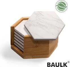 Onderzetters Voor Glazen - Keramische Onderzetters Met Houder - Marmeren Uitstraling - 100% Keramisch - Ecologisch - 6st - BAULK® 13 Onderzetters Voor Glazen - Keramische Onderzetters Met Houder - Marmeren Uitstraling - 100% Keramisch - Ecologisch - 6st - BAULK® -KitchenAids Winkel 1200x1144 1