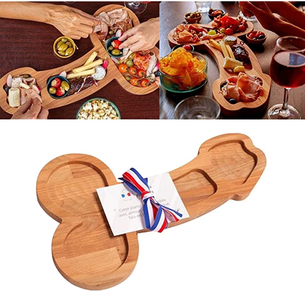 Merkloos Grote Bamboe Piemel Borrelplank - Piemelplank - Cadeauplank - Kaasplank - Grappige Borrelplank - 40cm X 20cm 7 Merkloos Grote Bamboe Piemel Borrelplank - Piemelplank - Cadeauplank - Kaasplank - Grappige Borrelplank - 40cm X 20cm - Afbeelding 5