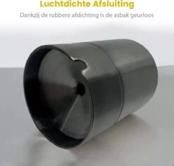 Merkloos Auto Asbak Bekerhouder RVS – 9 X 7 Cm – Zwart – Sigaretten Accessories – Zowel Binnens- Als Buitenshuis -KitchenAids Winkel 1200x1146 2