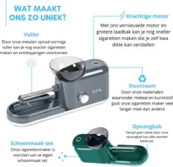 SP ® Elektrische Sigarettenmaker - Sigarettenmakers - Sigaretten Maker - 2022 / 2023 Model - Grijs - Sigarettenmachine -KitchenAids Winkel 1200x1155 4