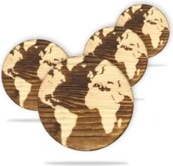 Whisiskey Wereldkaart Onderzetters - Whisky Onderzetter - Onderzetters Voor Glazen - Coasters - Onderzetters Design - Whiskey Glazen - Cadeau Voor Man & Vrouw - Cadeau Voor Mannen En Vrouwen -KitchenAids Winkel 1200x1155 7